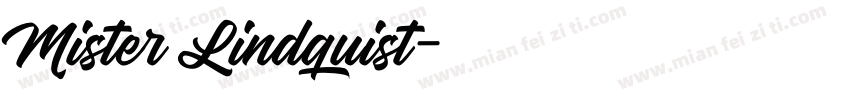 Mister Lindquist字体转换